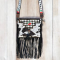 Cherry Checker Tooled & Cowhide Crossbody Bag