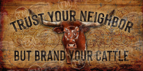 Brand Your Cattle Rectangle Glass Cutting Board
