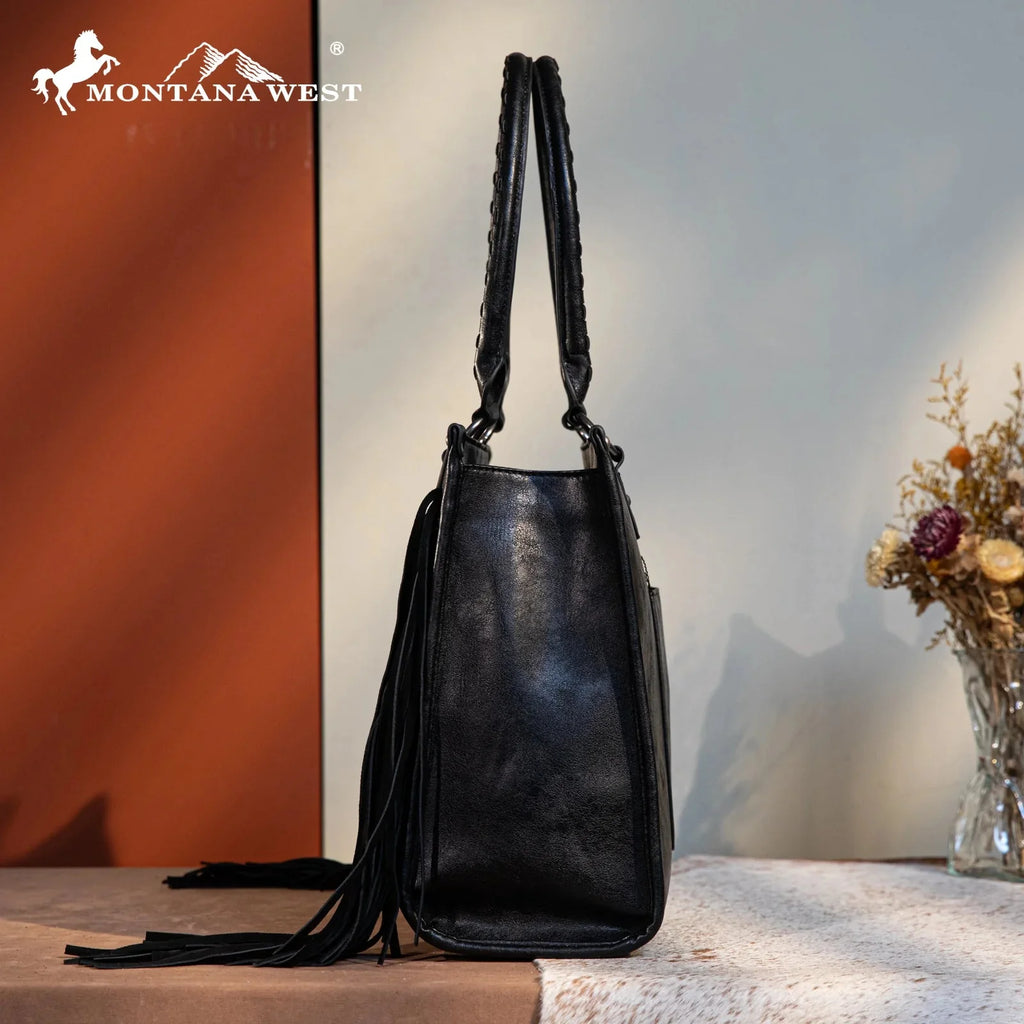 Montana West Tool Fringe Collection Concealed Carry Wide Tote